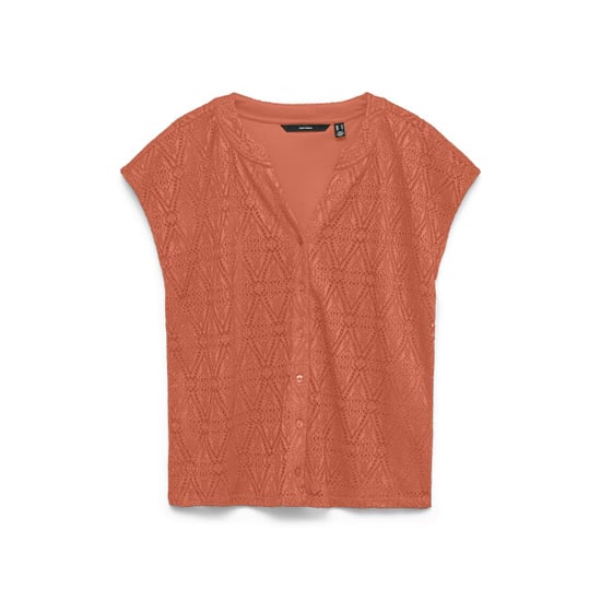 Vero Moda Vmmaya cs placket v-neck top jrs - Image 1