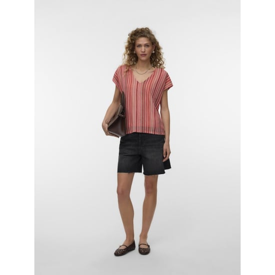 Vero Moda Vmdemi ss v-neck top jrs ga dessin - Image 5