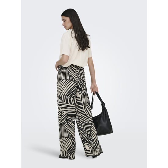 Jacqueline de Yong Jdydebbie new loose pant jrs dia ecru dessin - Image 3