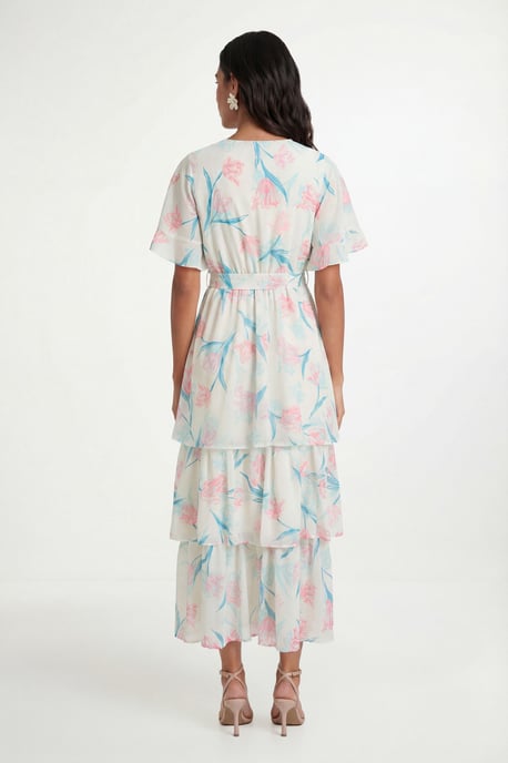 Petite Floral Print Ruffle MAXI Dress - Image 2