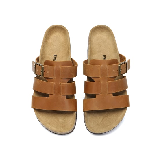 EVER AU Australia Genuine Leather Yates Slides with Sole - Image 2