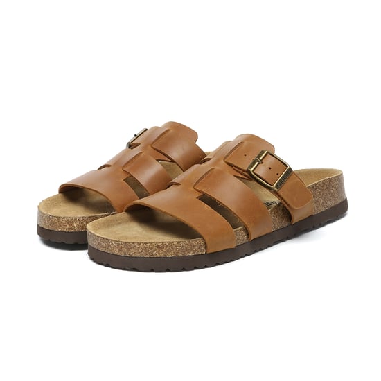 EVER AU Australia Genuine Leather Yates Slides with Sole - Image 3