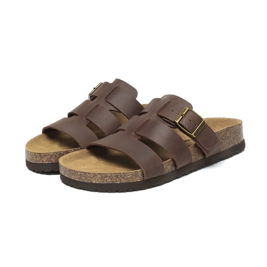 EVER AU Australia Genuine Leather Yates Slides with Sole - Image 3