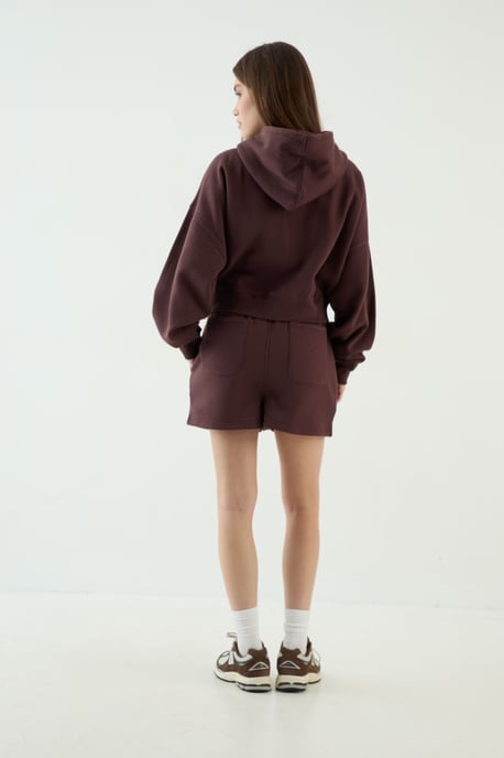 DSGN Studio Boxy Crop Zip Through Hoodie - Image 2