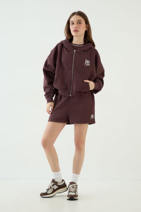 DSGN Studio Boxy Crop Zip Through Hoodie - Image 3
