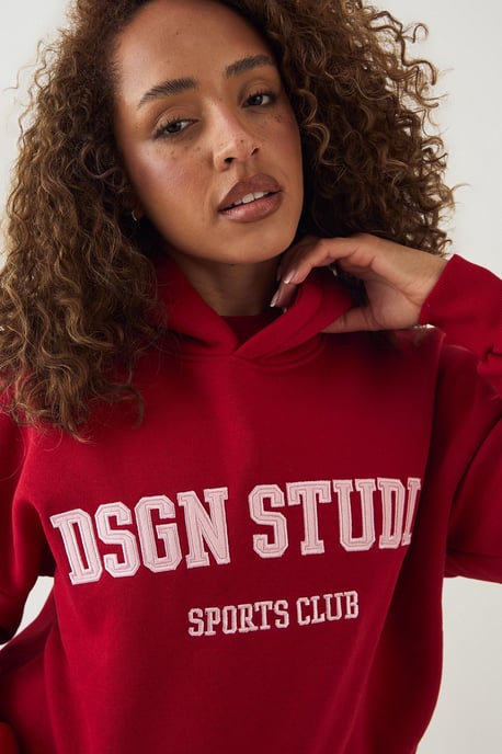 DSGN Studio Applique Oversized Hoodie - Image 4