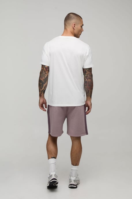 Regular Fit Panelled Jersey Short - Image 2