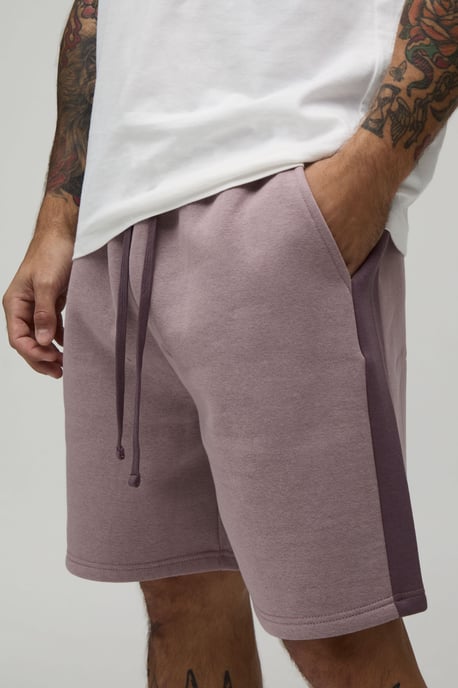 Regular Fit Panelled Jersey Short - Image 3