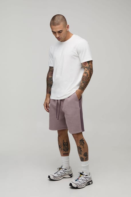 Regular Fit Panelled Jersey Short - Image 4