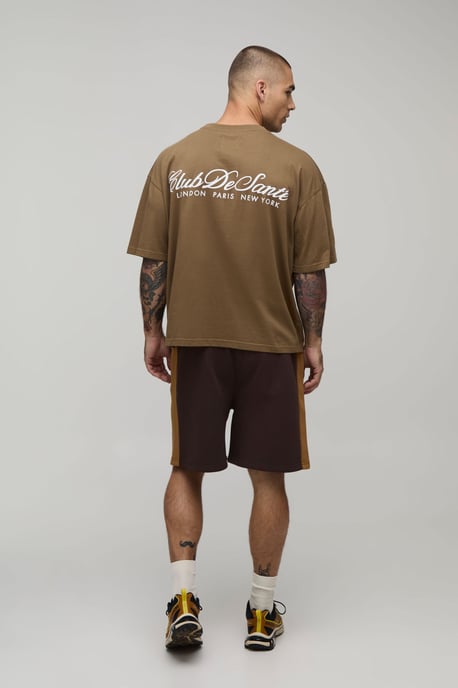 Regular Fit Panelled Jersey Short - Image 2