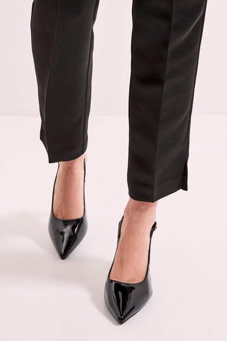 Dash Faux Patent Leather Pointed High Stiletto Heel Court Shoes - Image 1