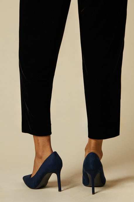 Wide Fit Dash Faux Suede Pointed High Stiletto Heel Court Shoes - Image 3