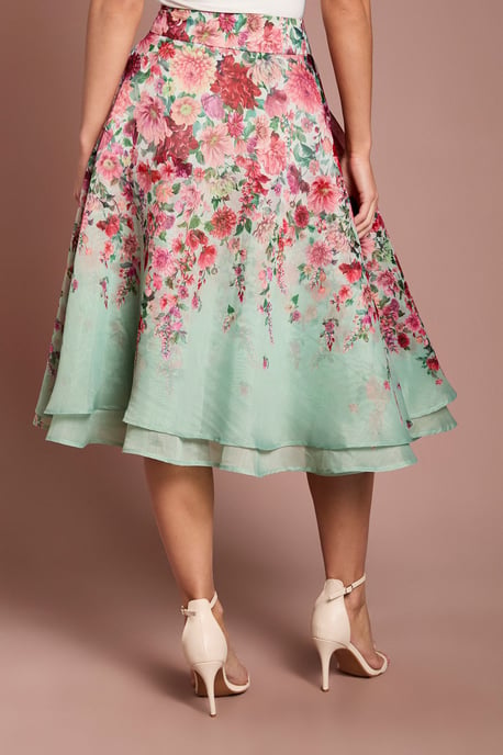 Organza Floral Midi Skirt - Image 3