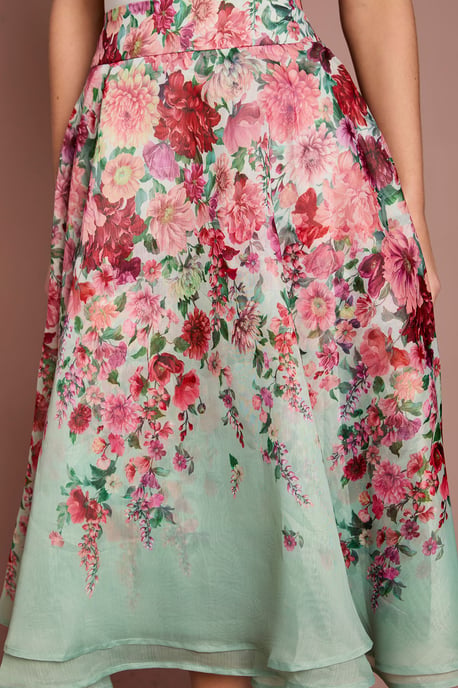Organza Floral Midi Skirt - Image 4