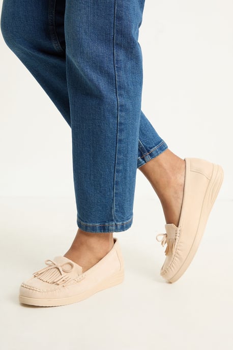 Good For The Sole: Karis Faux Suede Comfort Tassle Loafers - Image 1
