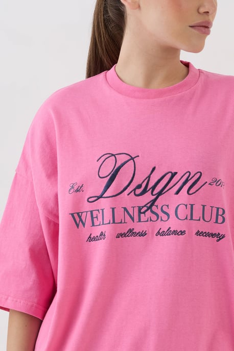 DSGN Studio Wellness Club Oversized T-Shirt - Image 4