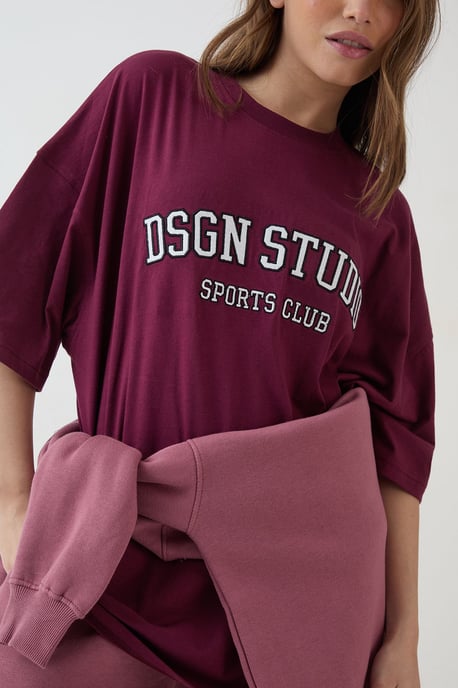 DSGN Studio Applique Oversized T-Shirt - Image 4