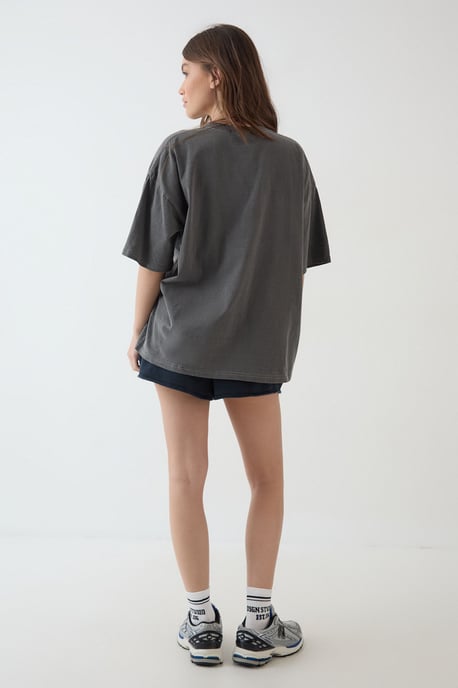 DSGN Studio Embroidered Overdyed Oversized T-Shirt - Image 2