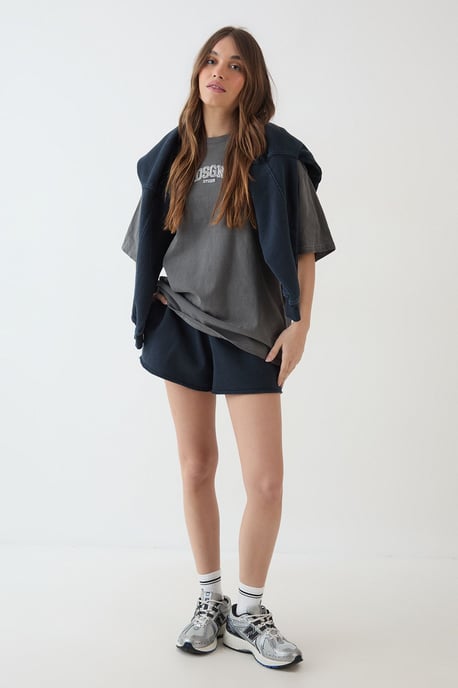 DSGN Studio Embroidered Overdyed Oversized T-Shirt - Image 3