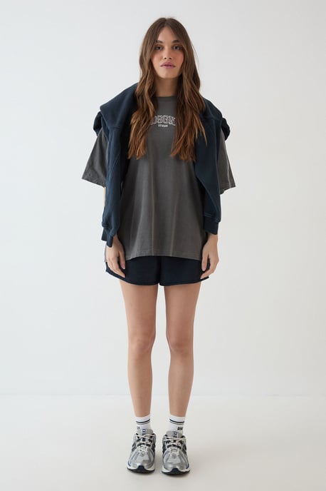 DSGN Studio Embroidered Overdyed Oversized T-Shirt - Image 5