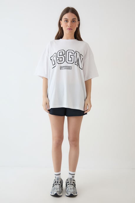DSGN Studio Collegiate Printed Oversized T-Shirt - Image 5