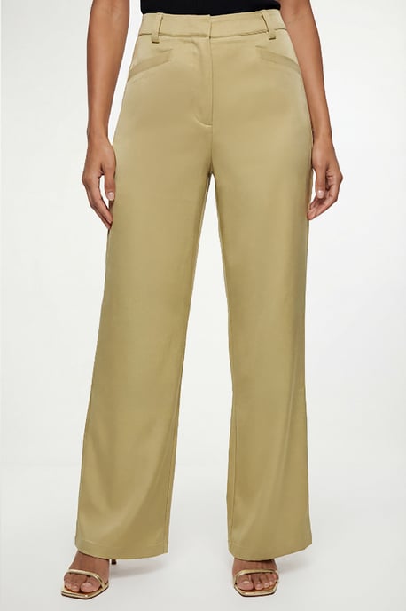 Satin Wide Leg Trouser Coord - Image 2