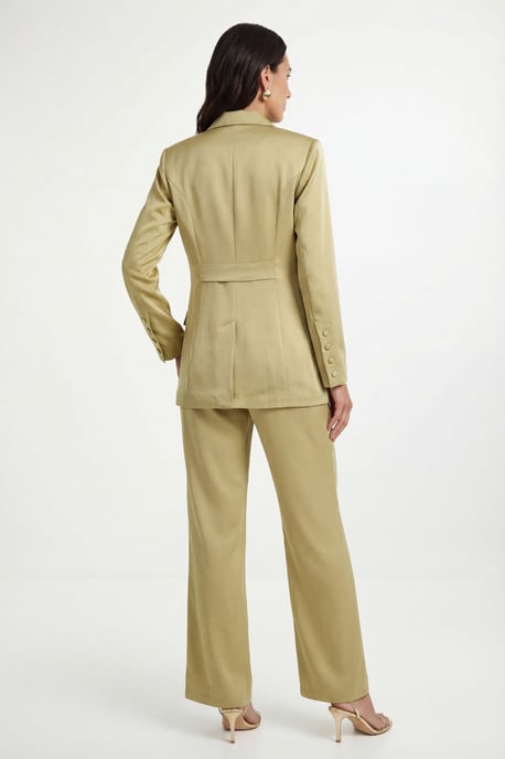 Satin Wide Leg Trouser Coord - Image 3
