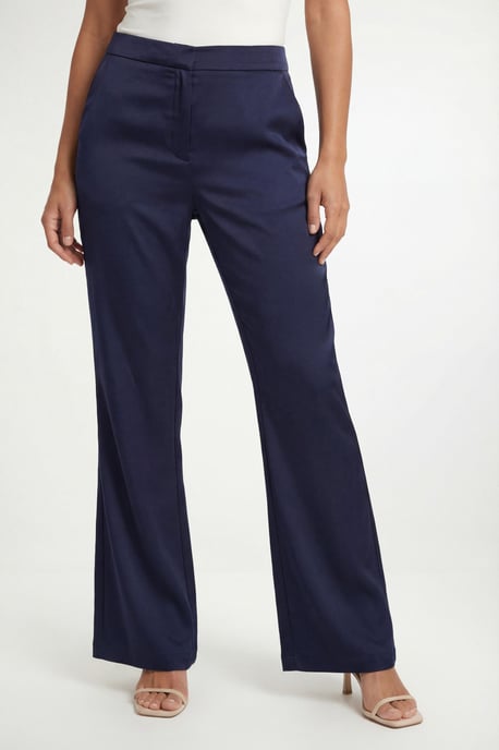 Satin Wide Leg Trouser Coord - Image 1
