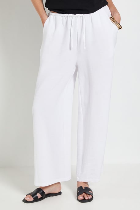 Petite Drawstring Woven Trouser - Image 2