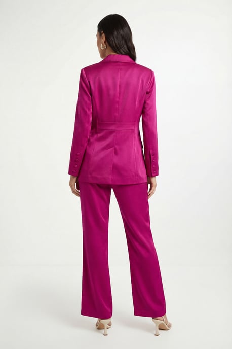 Petite Satin Wide Leg Trouser Coord - Image 3