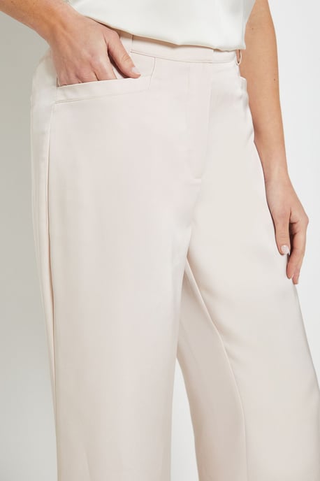 Petite Satin Wide Leg Trouser Coord - Image 3