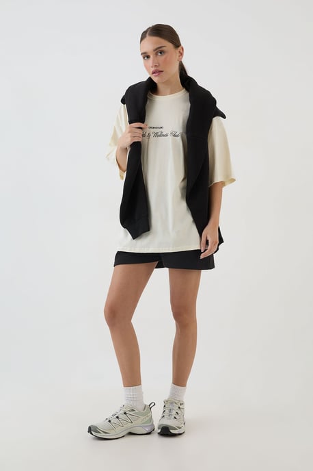 DSGN Studio Health And Wellness Club Printed Oversized T-Shirt - Image 3