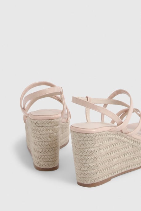 Strappy Open Toe Wedges - Image 4