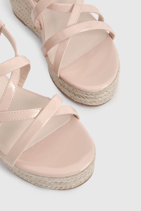 Strappy Open Toe Wedges - Image 5
