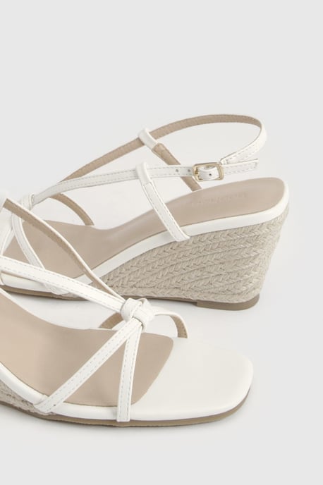 Strappy Open Toe Wedges - Image 6