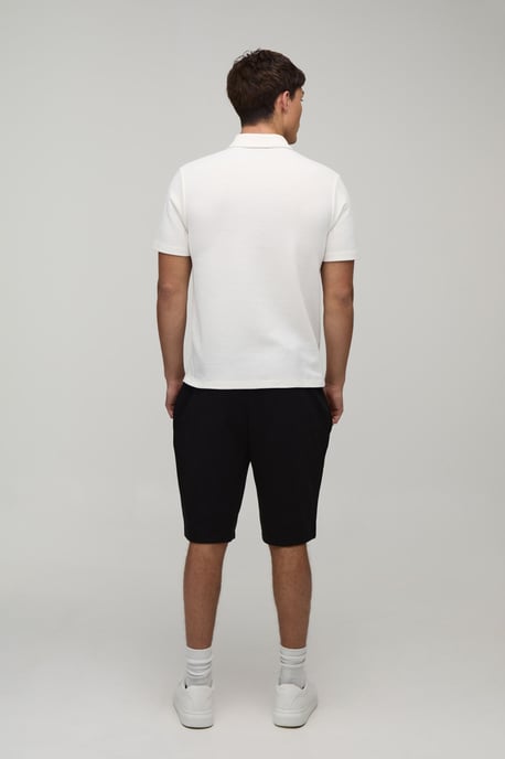 Slim 1/4 Zip Waffle Polo - Image 2