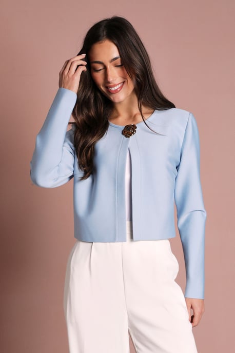 Bandage Button Detail Long Sleeve Top - Image 4
