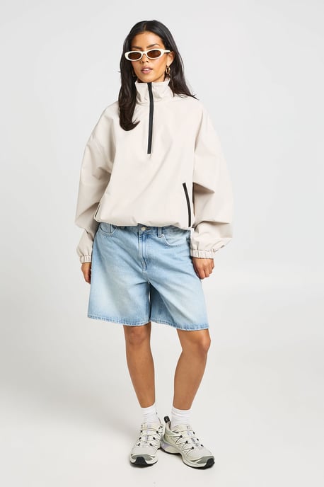 Funnel Neck Zip Up Jacket - Image 3