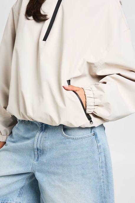 Funnel Neck Zip Up Jacket - Image 4