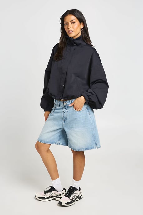Funnel Neck Bomber Jacket - Image 1