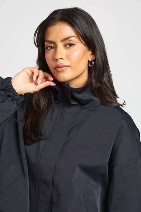 Funnel Neck Bomber Jacket - Image 4