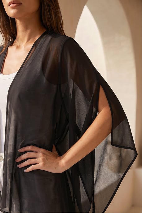 Longline Chiffon Cover Up - Image 4