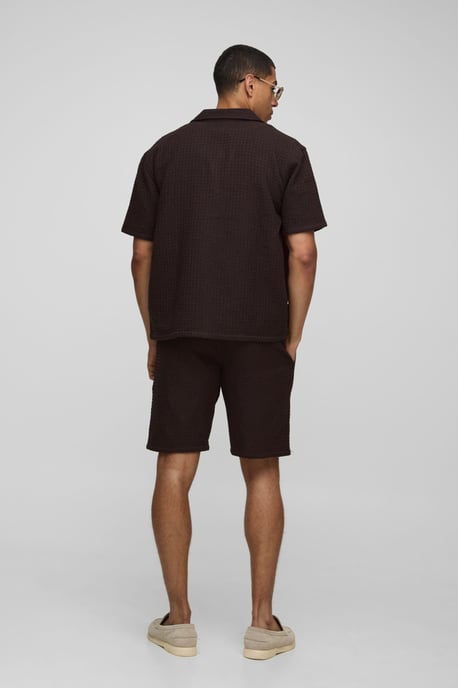 Oversized Jumbo Waffle Revere Shirt and Shorts Set - Image 2
