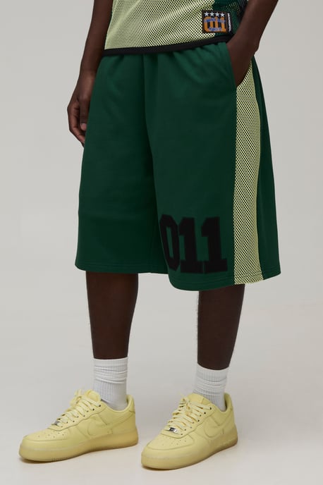 Loopback Netted Panel 011 Jersey Jort - Image 1