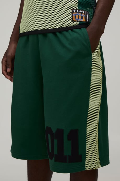 Loopback Netted Panel 011 Jersey Jort - Image 3