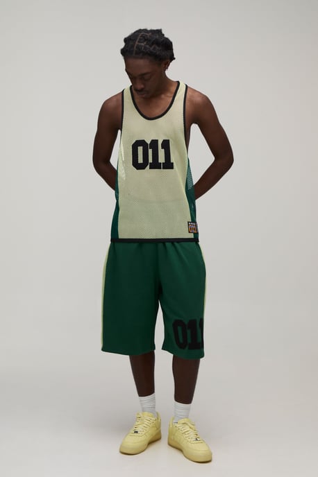 Loopback Netted Panel 011 Jersey Jort - Image 4