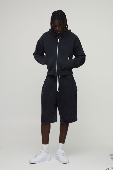 Essential Washed Jersey Jort - Image 4