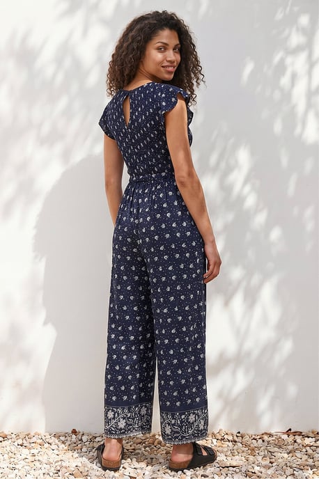 Petite Frill Sleeve Jumpsuit - Image 3