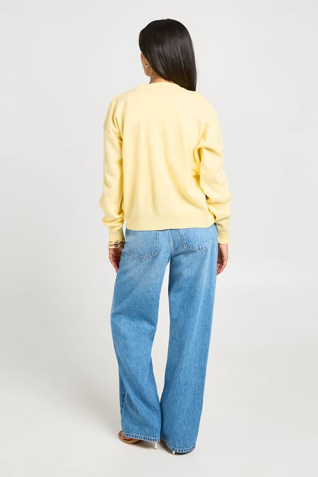 Crew Neck Button Up Cardigan - Image 2
