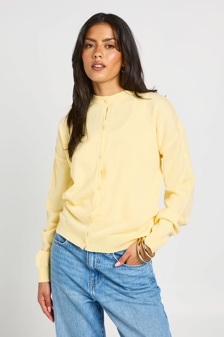 Crew Neck Button Up Cardigan - Image 3
